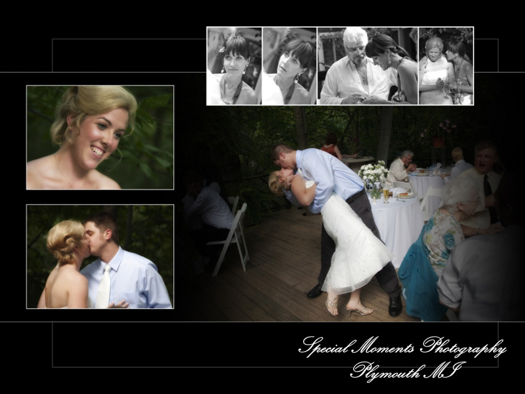 Amanda & Mike at a home wedding album design photograph