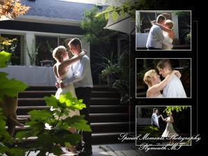 Amanda & Mike at a home wedding album design photograph