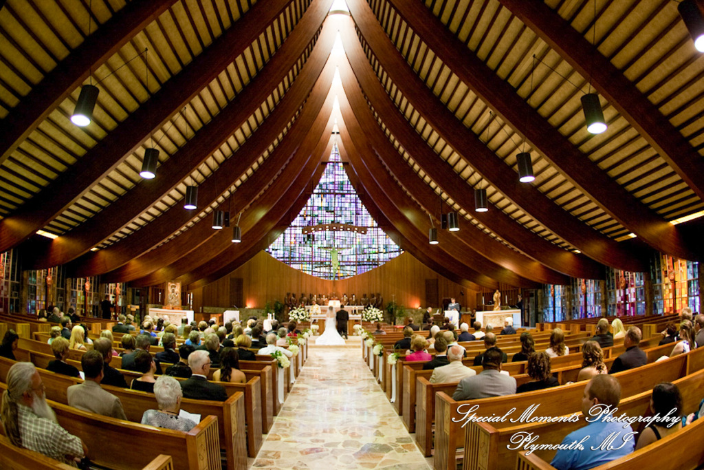 Lauren & Octavian Our Lady of Orchard Lake Archdiocesan Shrine of St. John Paul II West Bloomfield MI wedding photograph