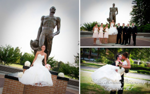 Brittany & Andy at MSU Alumni Memorial Chapel East Lansing MI wedding photograph