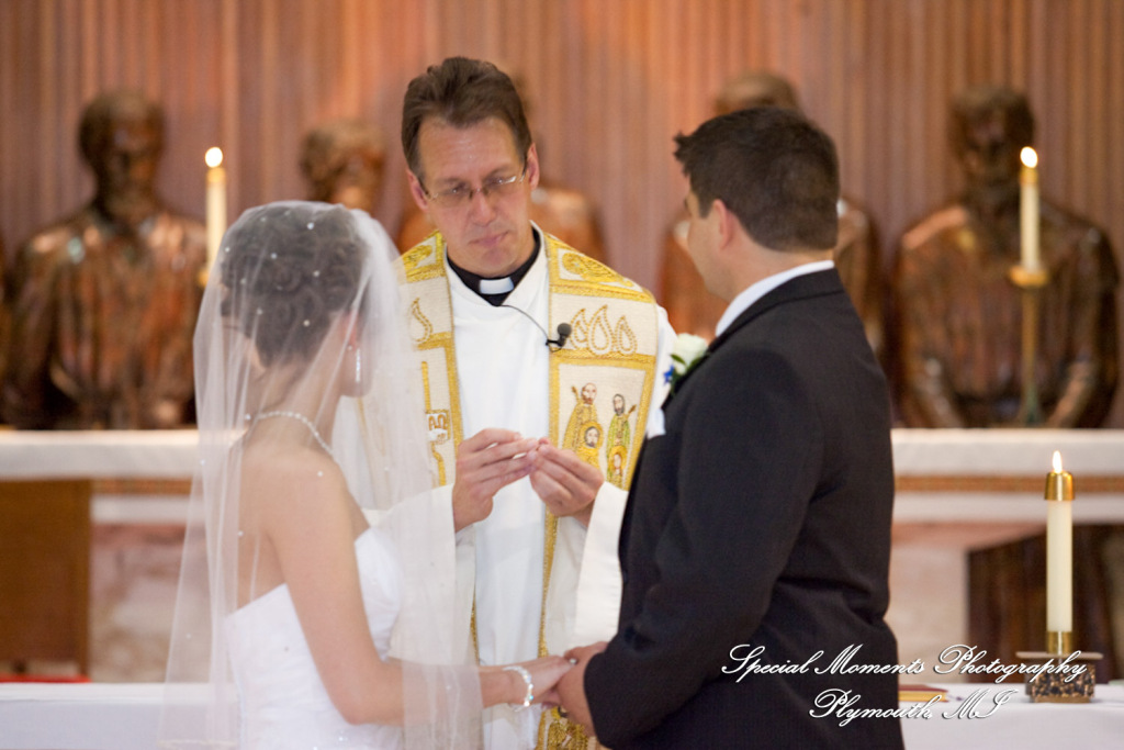 Lauren & Octavian Our Lady of Orchard Lake Archdiocesan Shrine of St. John Paul II West Bloomfield MI wedding photograph
