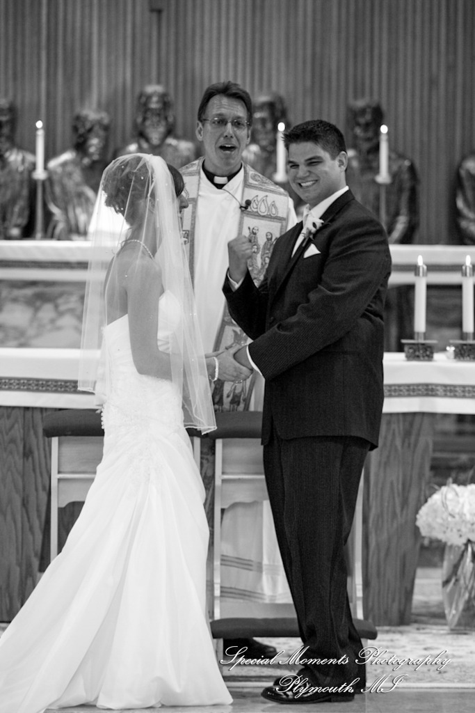 Lauren & Octavian Our Lady of Orchard Lake Archdiocesan Shrine of St. John Paul II West Bloomfield MI wedding photograph