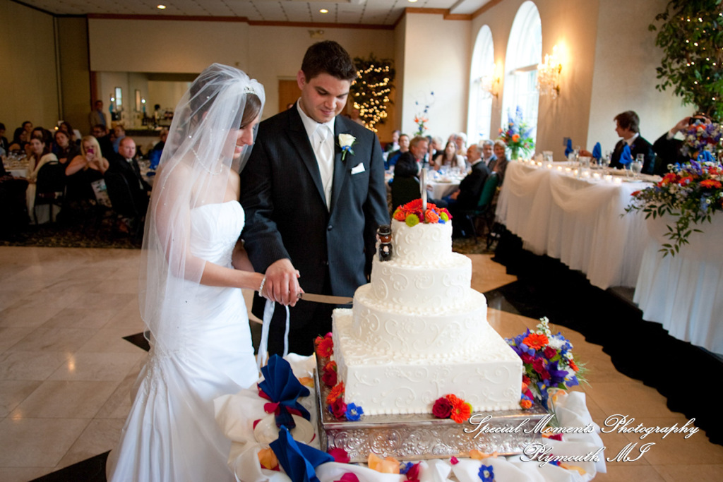 Lauren & Octavian Italian American Club Livonia MI wedding photograph