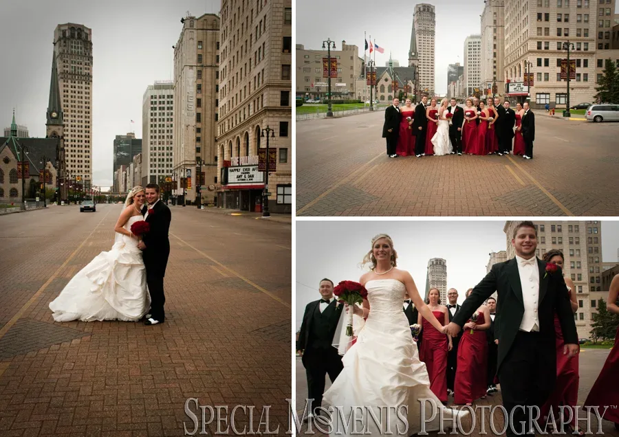 Downtown Detroit MI wedding