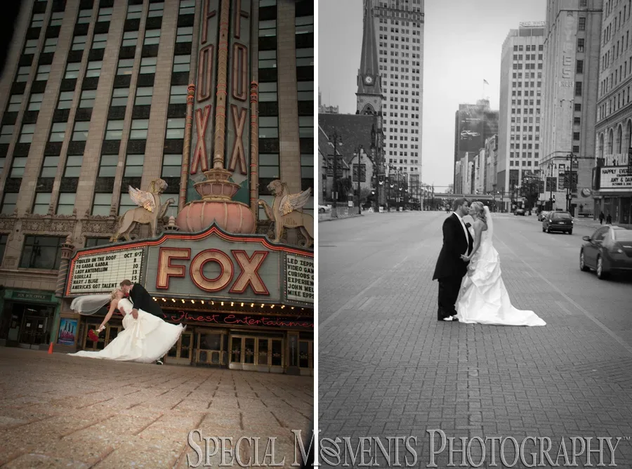 Downtown Detroit MI wedding