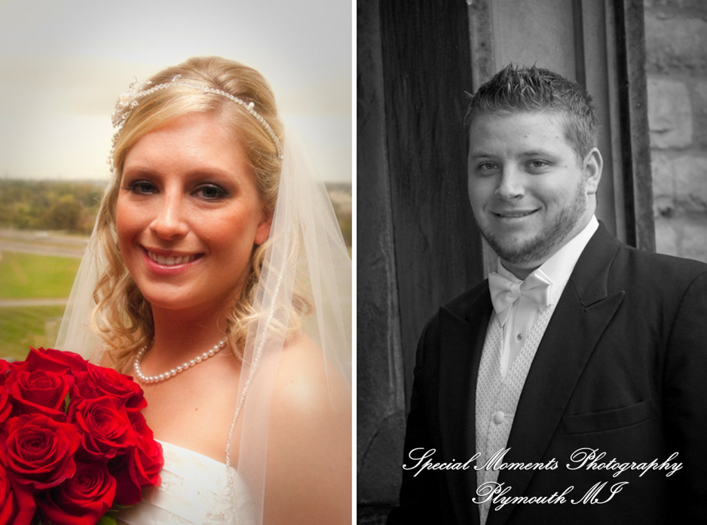 Ashley & Joe at St. Joseph Catholic Detroit MI wedding photograph