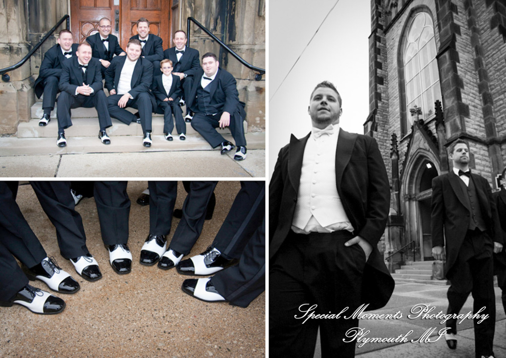 Ashley & Joe at St. Joseph Catholic Detroit MI wedding photograph