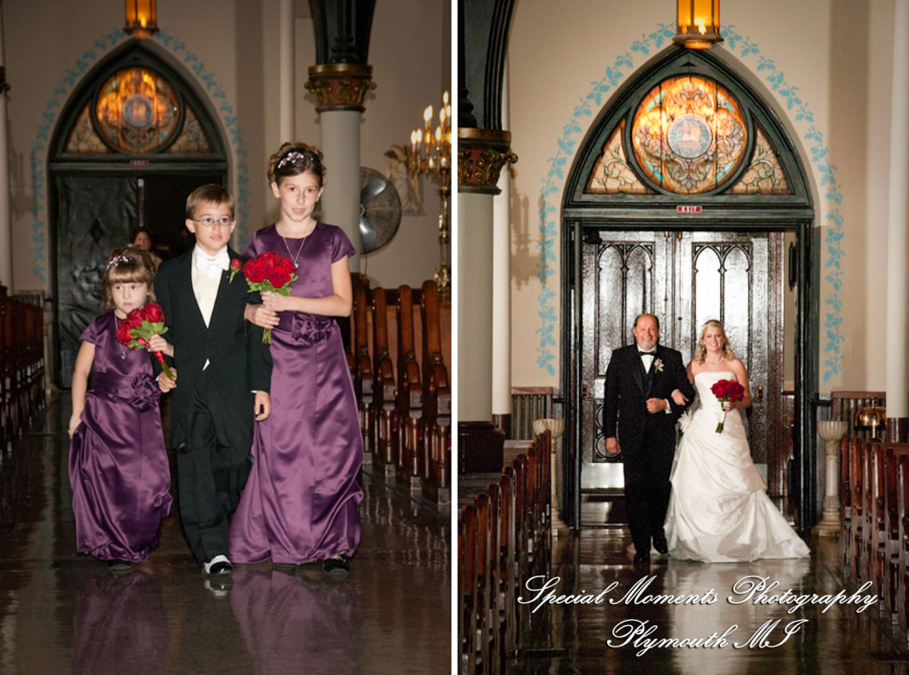 Ashley & Joe at St. Joseph Catholic Detroit MI wedding photograph