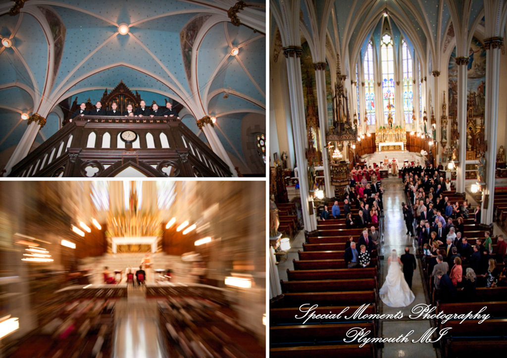Ashley & Joe at St. Joseph Catholic Detroit MI wedding photograph