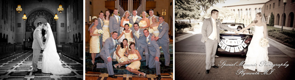 Lindsay & Mike at Ss. Mary & Joseph Chapel Plymouth MI wedding photograph