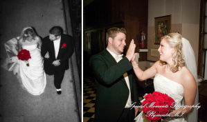 Ashley & Joe at St. Joseph Catholic Detroit MI wedding photograph