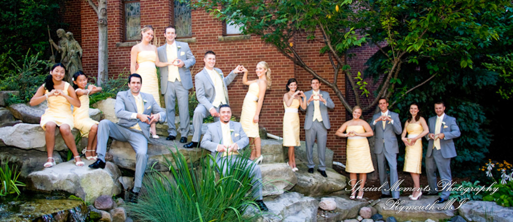 Lindsay & Mike at Ss. Mary & Joseph Chapel Plymouth MI wedding photograph