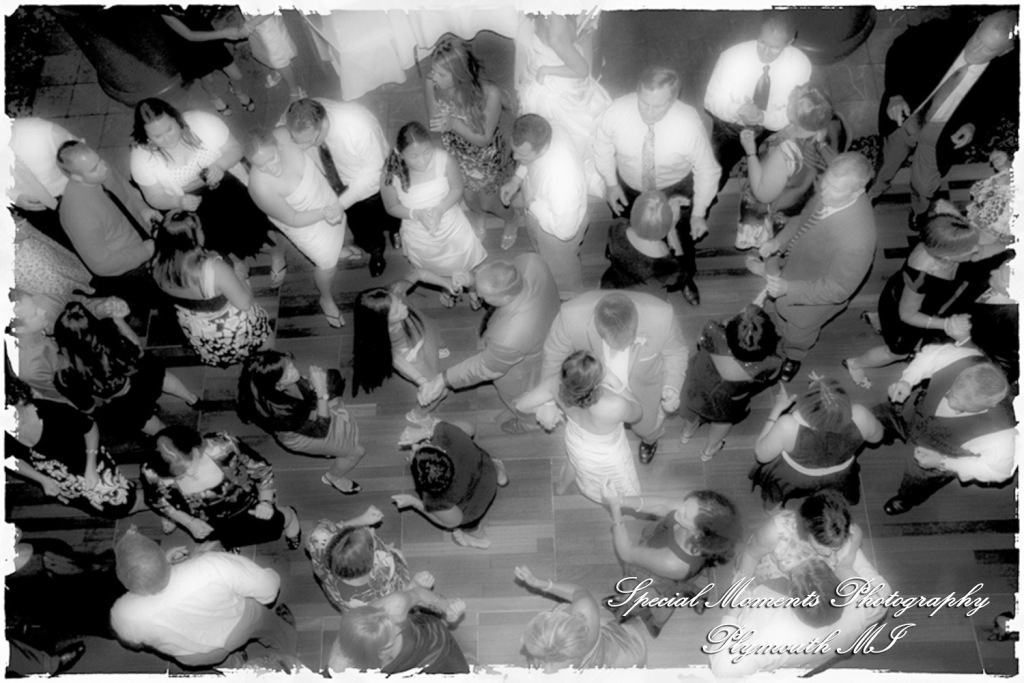 Lindsay & Mike at St. John's Resort Atrium Ballroom Plymouth MI wedding photograph