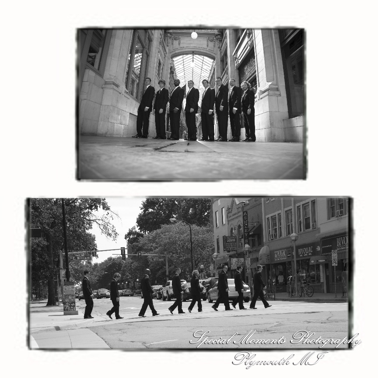 Kelly & Chris at Michigan League Ballroom Ann Arbor MI wedding photograph