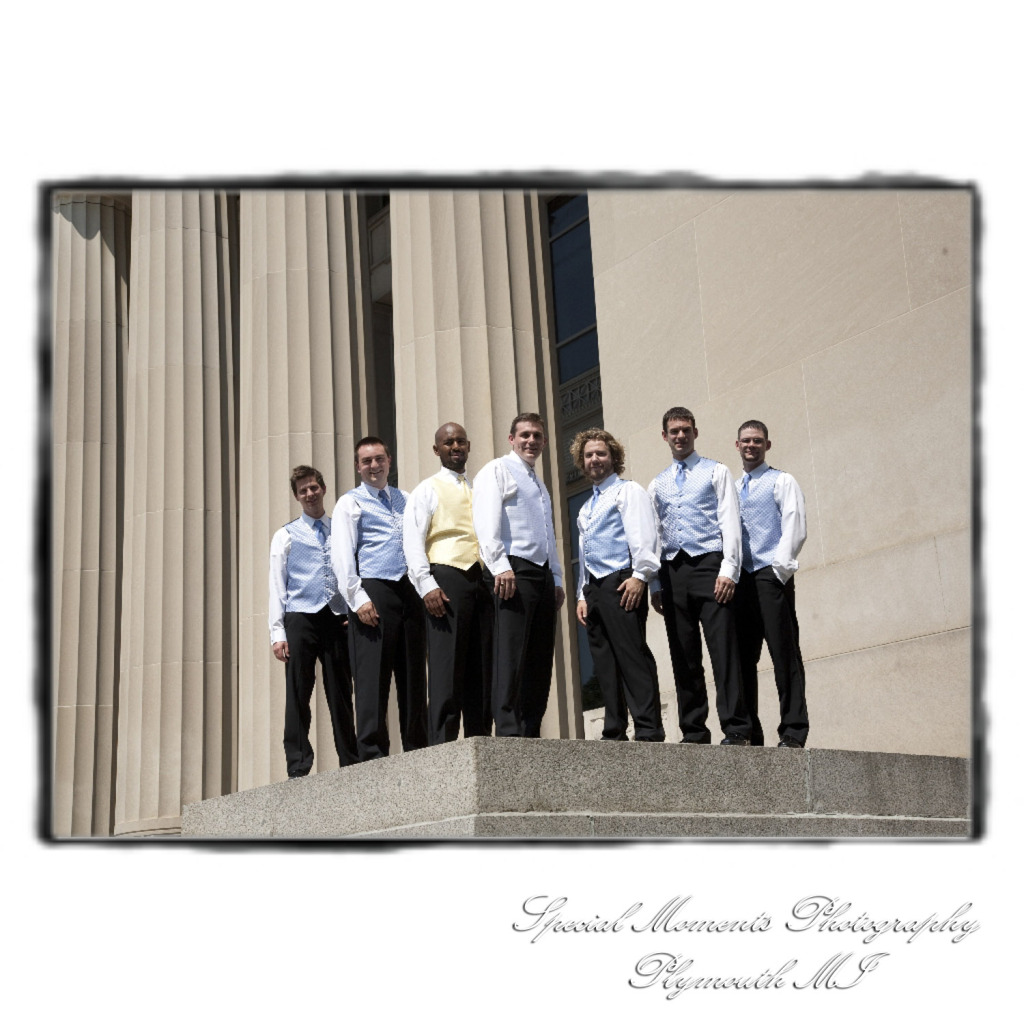 Kelly & Chris at Michigan League Ballroom Ann Arbor MI wedding photograph