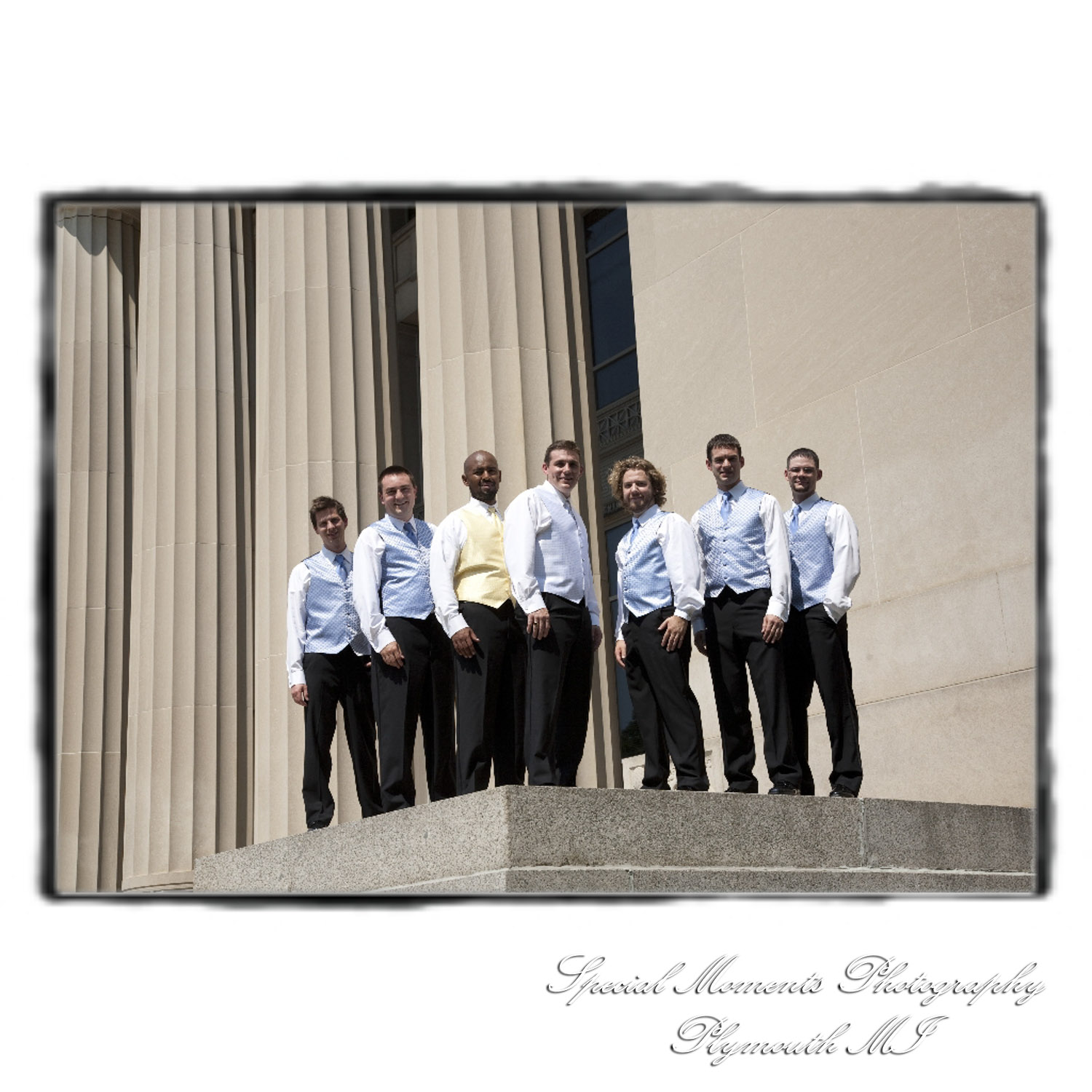 Kelly & Chris at Michigan League Ballroom Ann Arbor MI wedding photograph