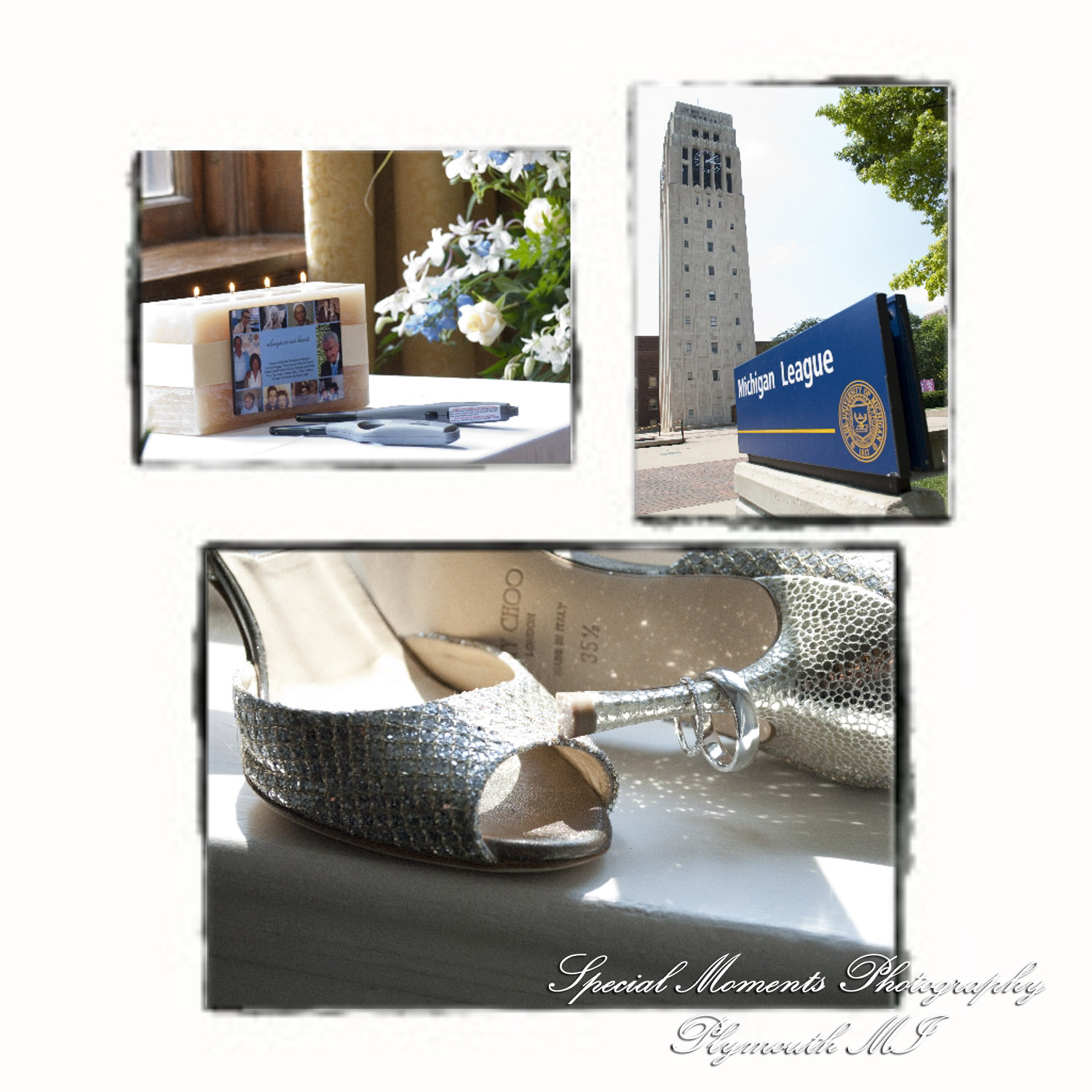 Kelly & Chris at Michigan League Ballroom Ann Arbor MI wedding photograph