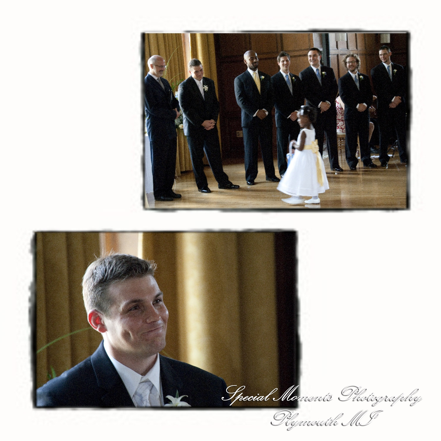 Kelly & Chris at Michigan League Ballroom Ann Arbor MI wedding photograph