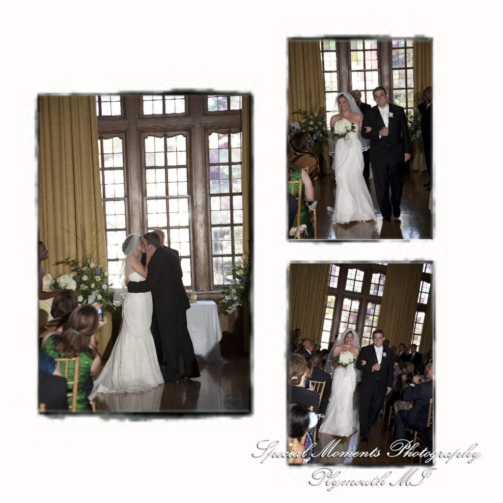 Kelly & Chris at Michigan League Ballroom Ann Arbor MI wedding photograph