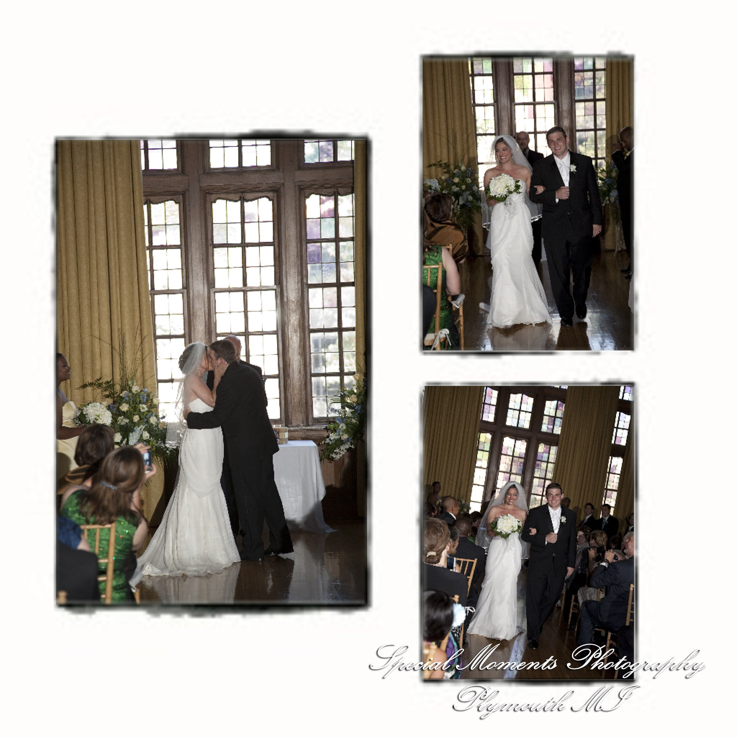 Kelly & Chris at Michigan League Ballroom Ann Arbor MI wedding photograph