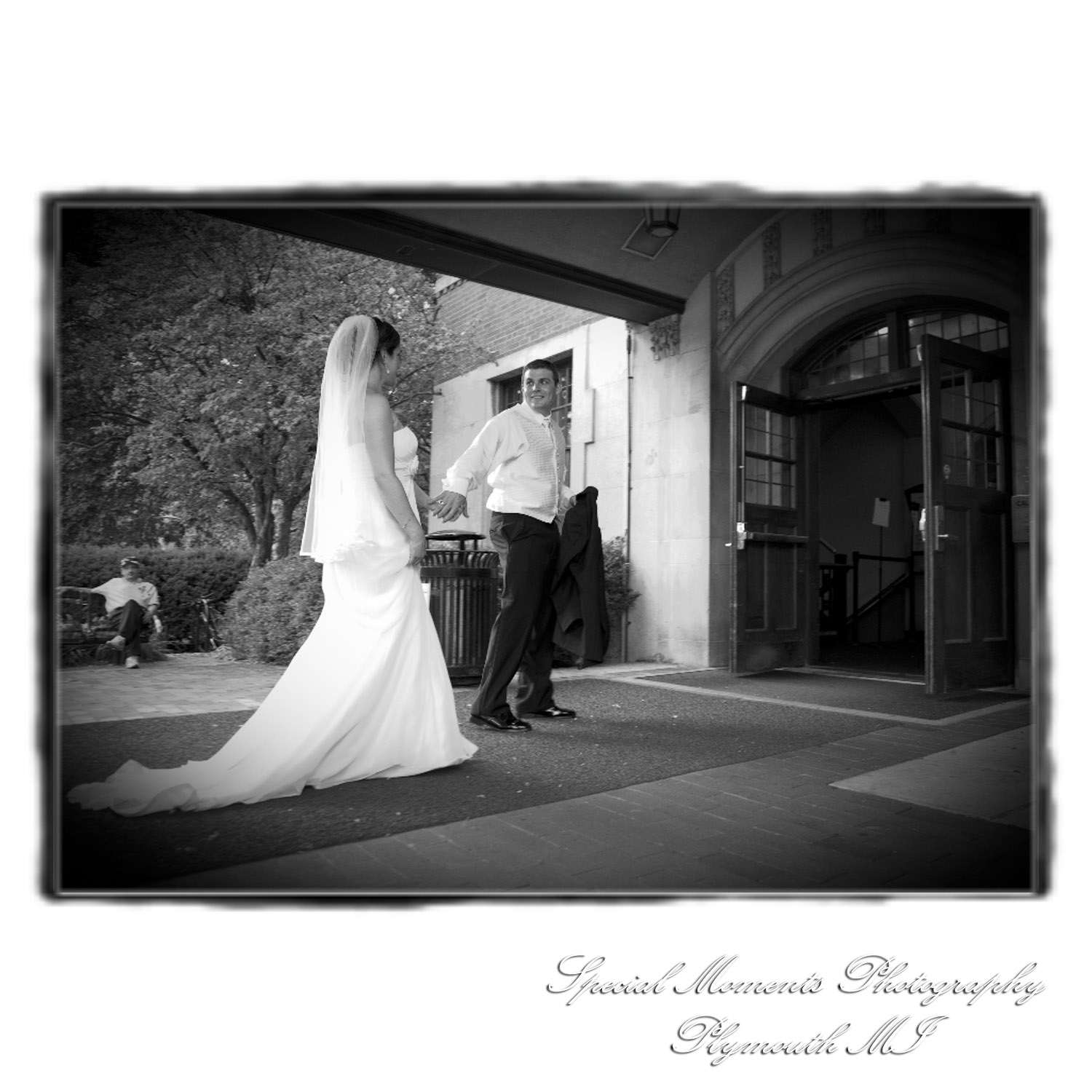 Kelly & Chris at Michigan League Ballroom Ann Arbor MI wedding photograph