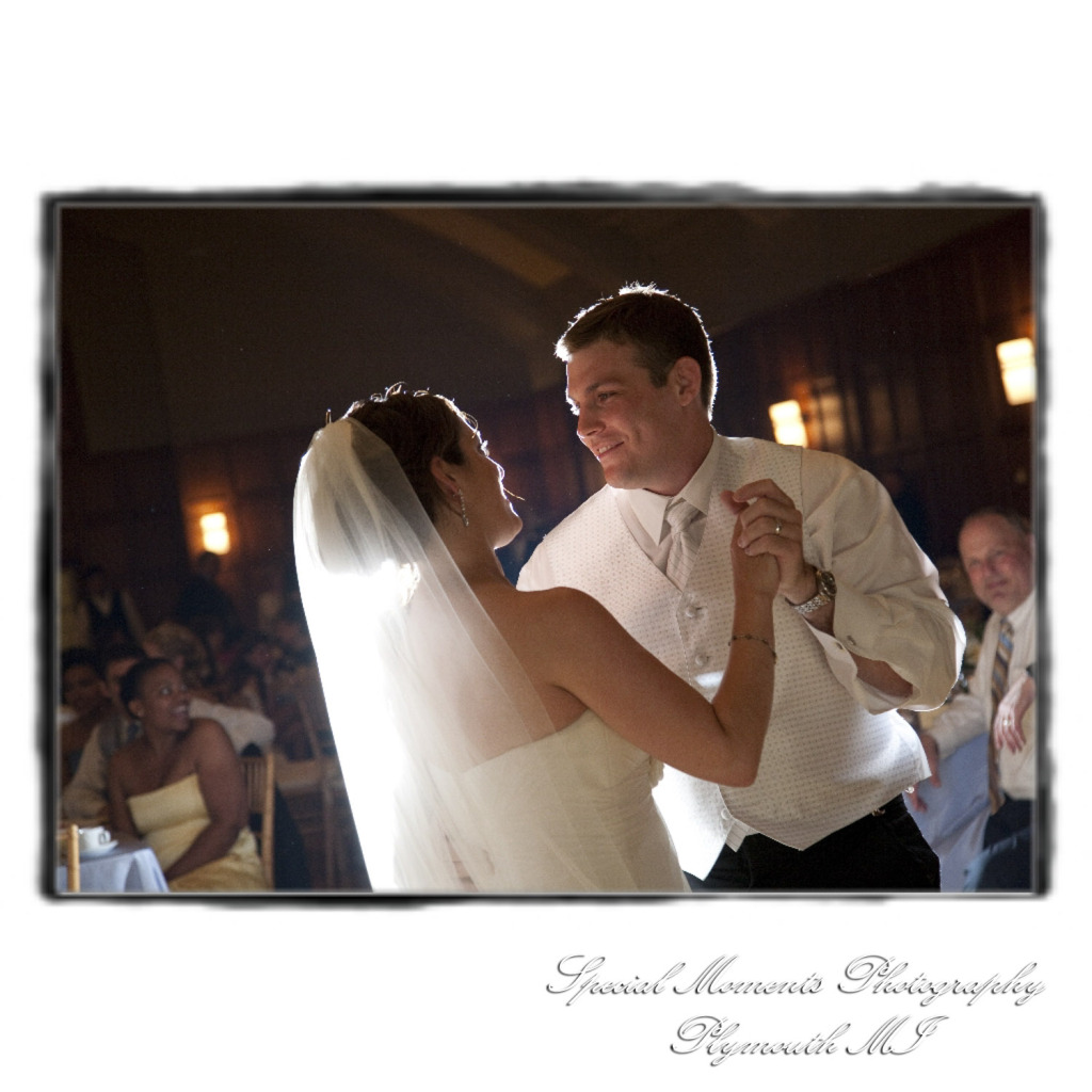 Kelly & Chris at Michigan League Ballroom Ann Arbor MI wedding photograph
