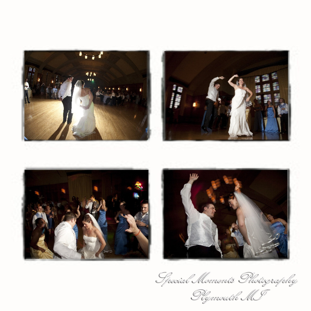 Kelly & Chris at Michigan League Ballroom Ann Arbor MI wedding photograph