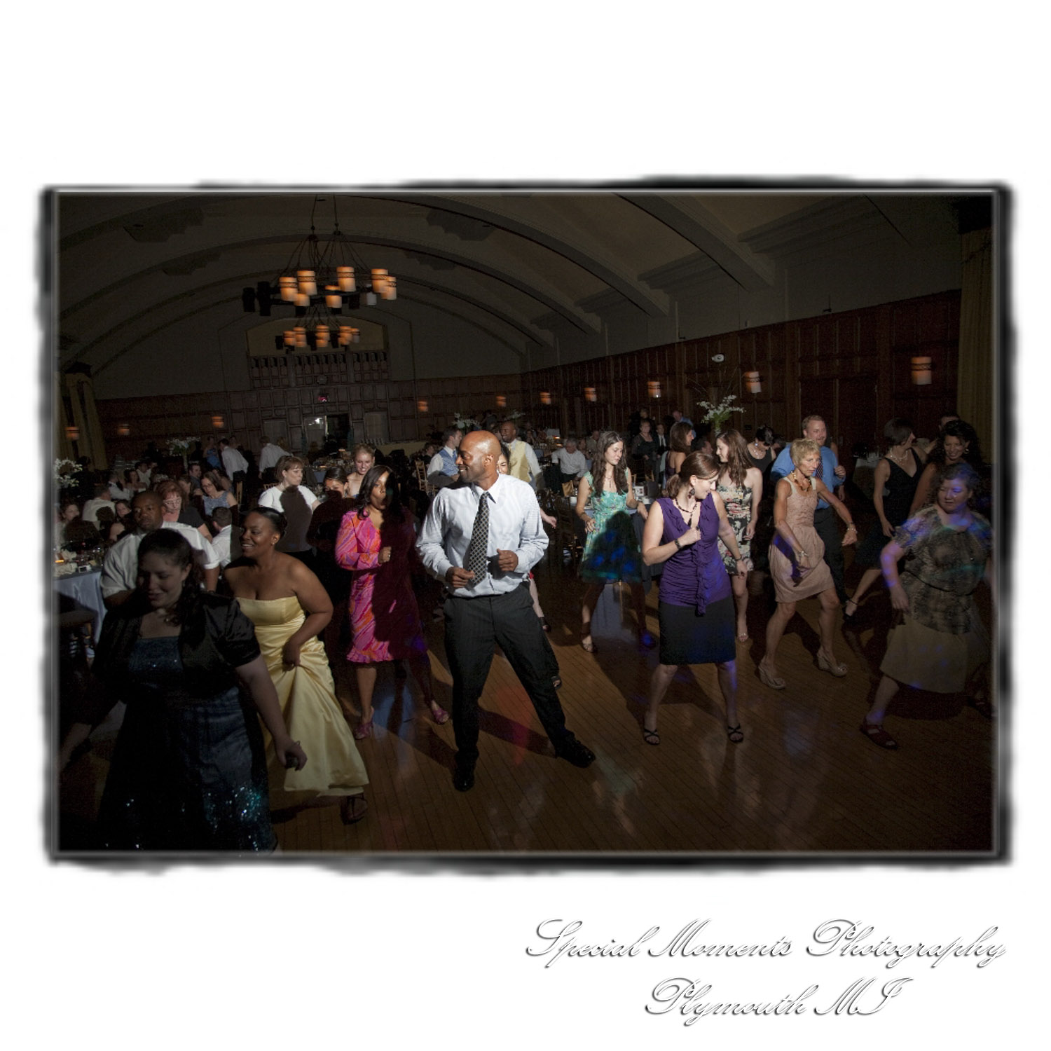 Kelly & Chris at Michigan League Ballroom Ann Arbor MI wedding photograph