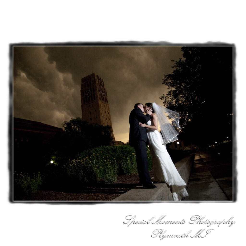 Kelly & Chris at Michigan League Ballroom Ann Arbor MI wedding photograph