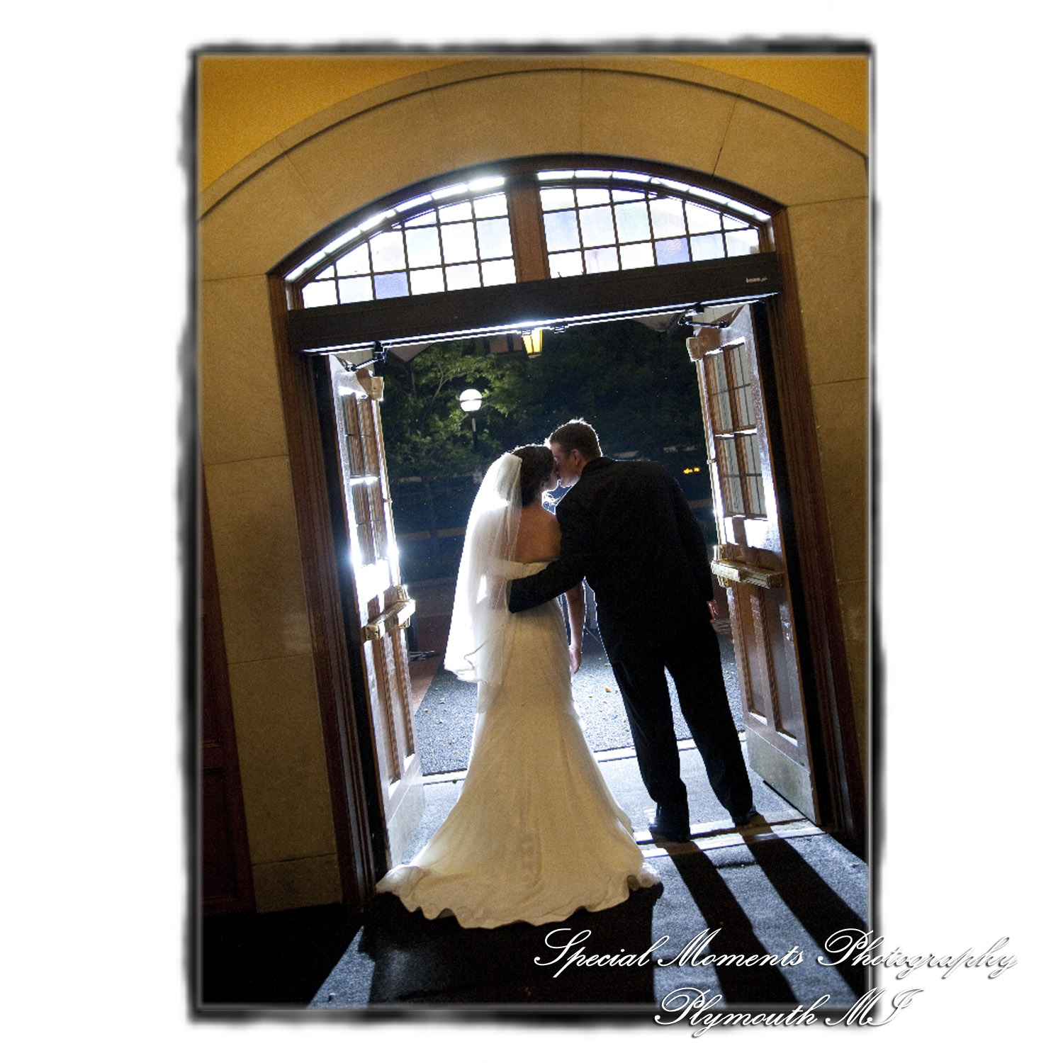 Kelly & Chris at Michigan League Ballroom Ann Arbor MI wedding photograph