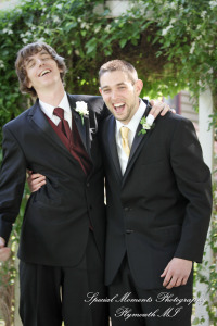 Stephanie & Josh at Mill Race Village Church Northville MI wedding photograph