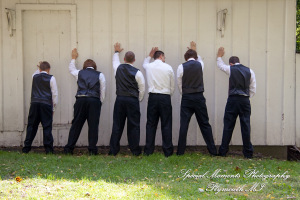 Stephanie & Josh at Mill Race Village Church Northville MI wedding photograph