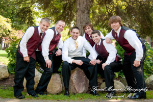 Stephanie & Josh at Mill Race Village Church Northville MI wedding photograph