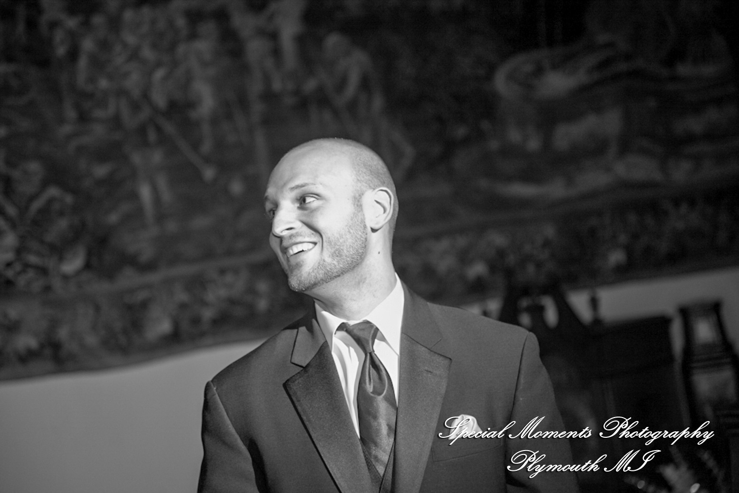 Lou & Brian at Meadow Brook Hall Rochester MI wedding photograph