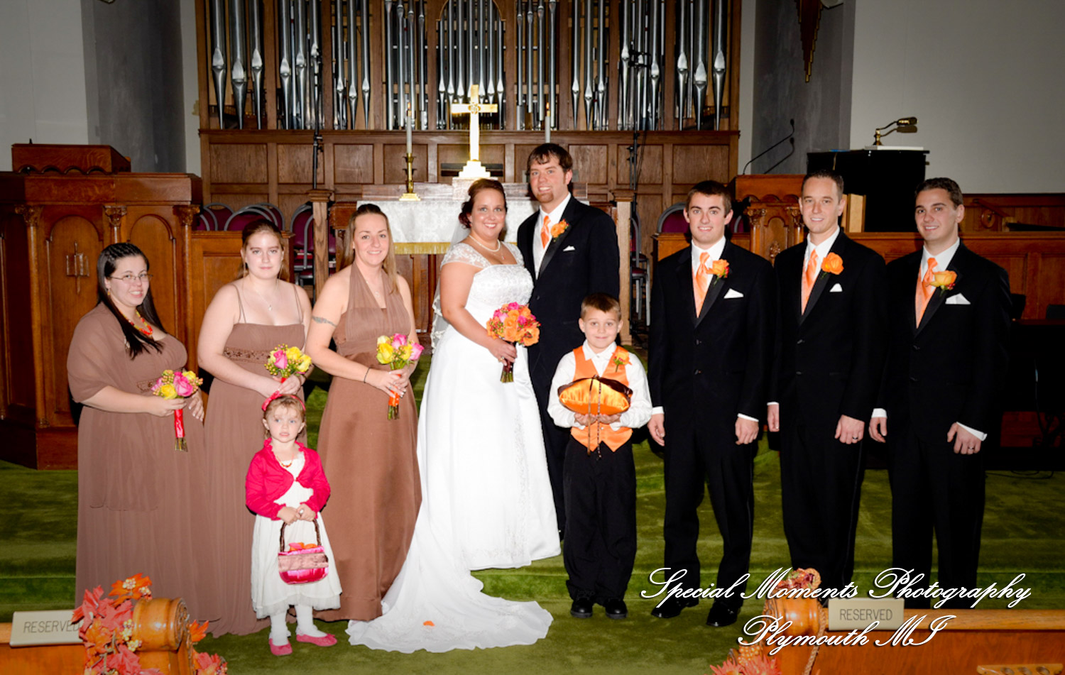 Mandie & Zachery at First United Methodist Church Chelsea MI wedding photography
