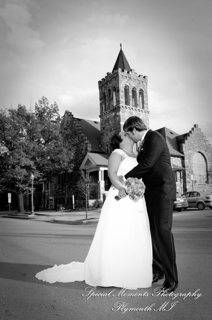 Mandie & Zachery at First United Methodist Church Chelsea MI wedding photography