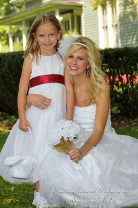 Stephanie & Josh at Mill Race Village Church Northville MI wedding photograph