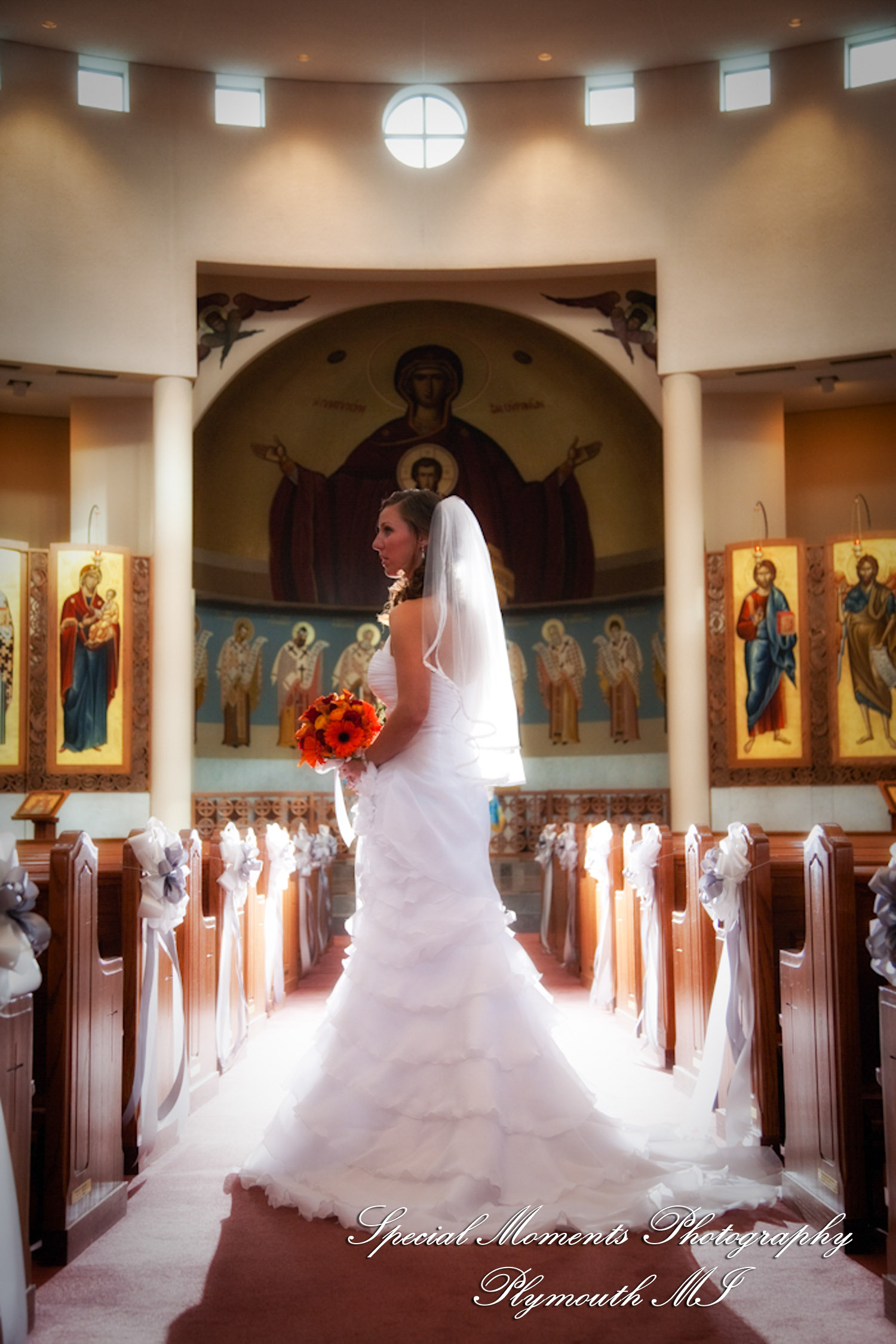 Dayna & Anthony at St. Nicholas Greek Orthodox Church Troy MI wedding photograph