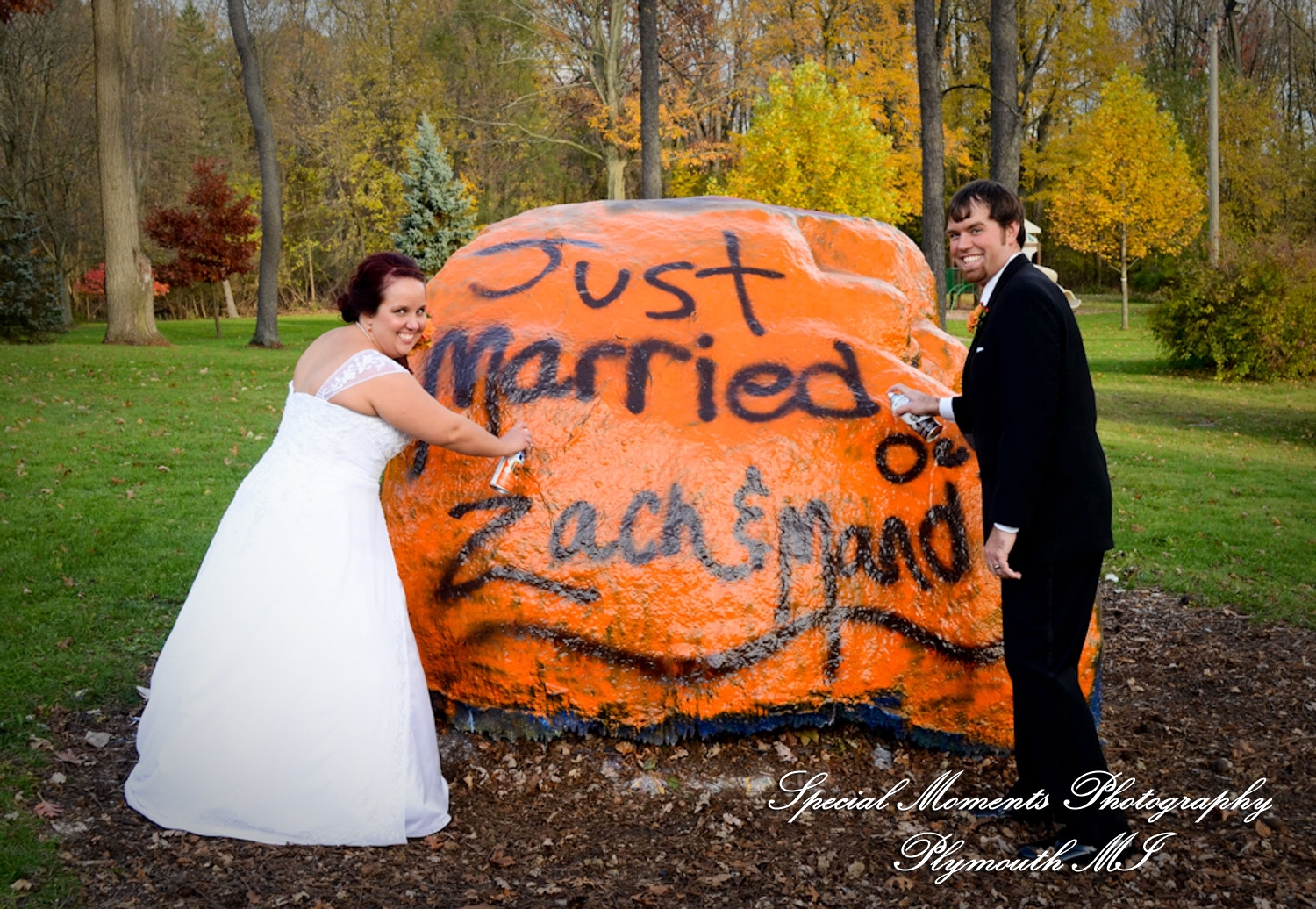Mandie & Zachery at First United Methodist Church Chelsea MI wedding photography