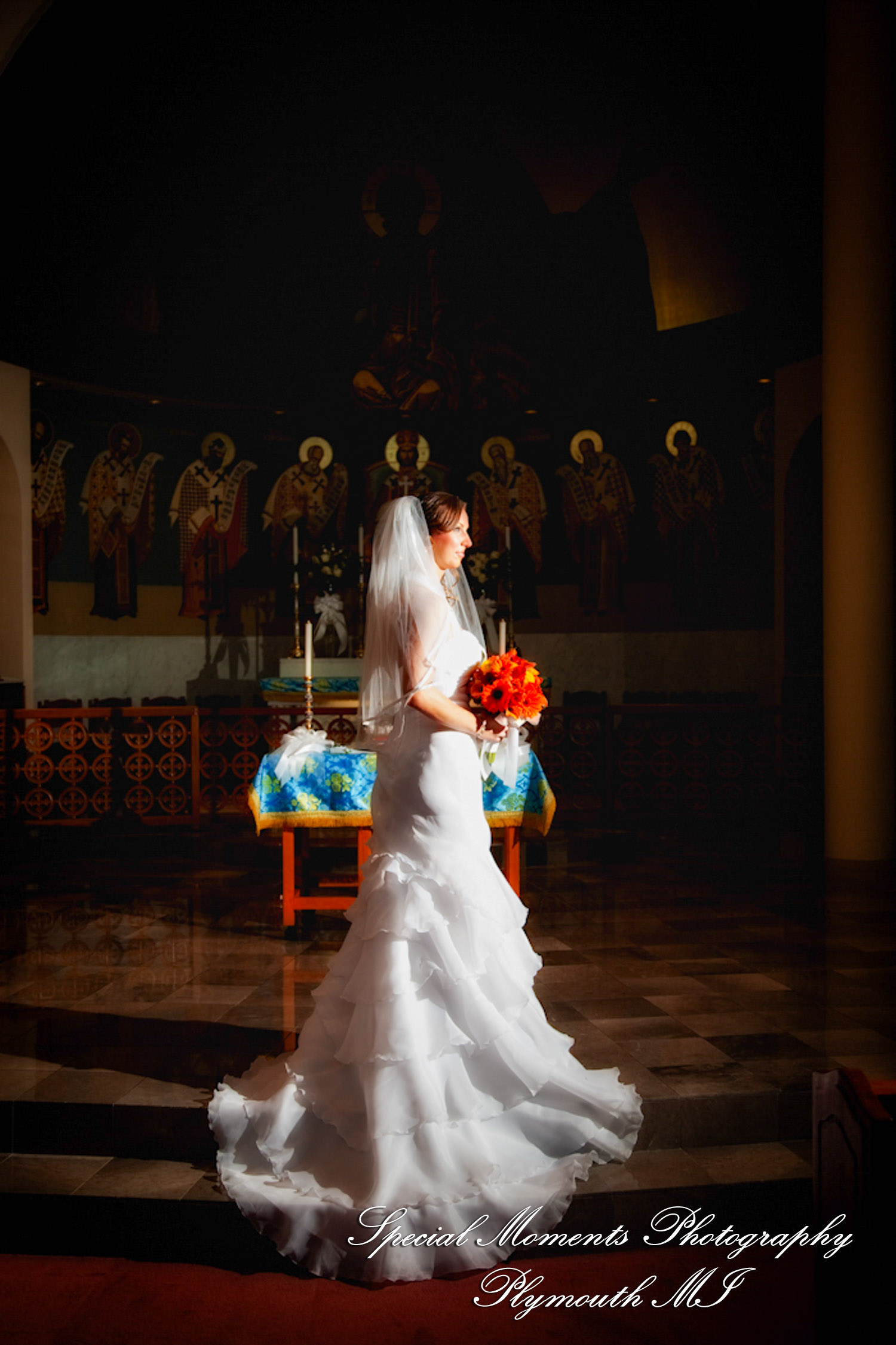 Dayna & Anthony at St. Nicholas Greek Orthodox Church Troy MI wedding photograph