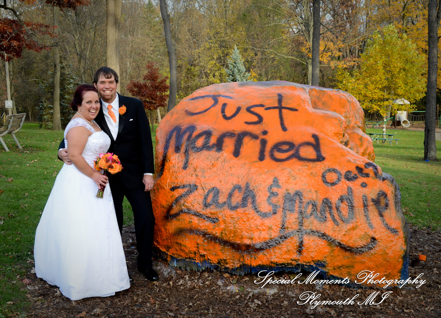 Mandie & Zachery at First United Methodist Church Chelsea MI wedding photography