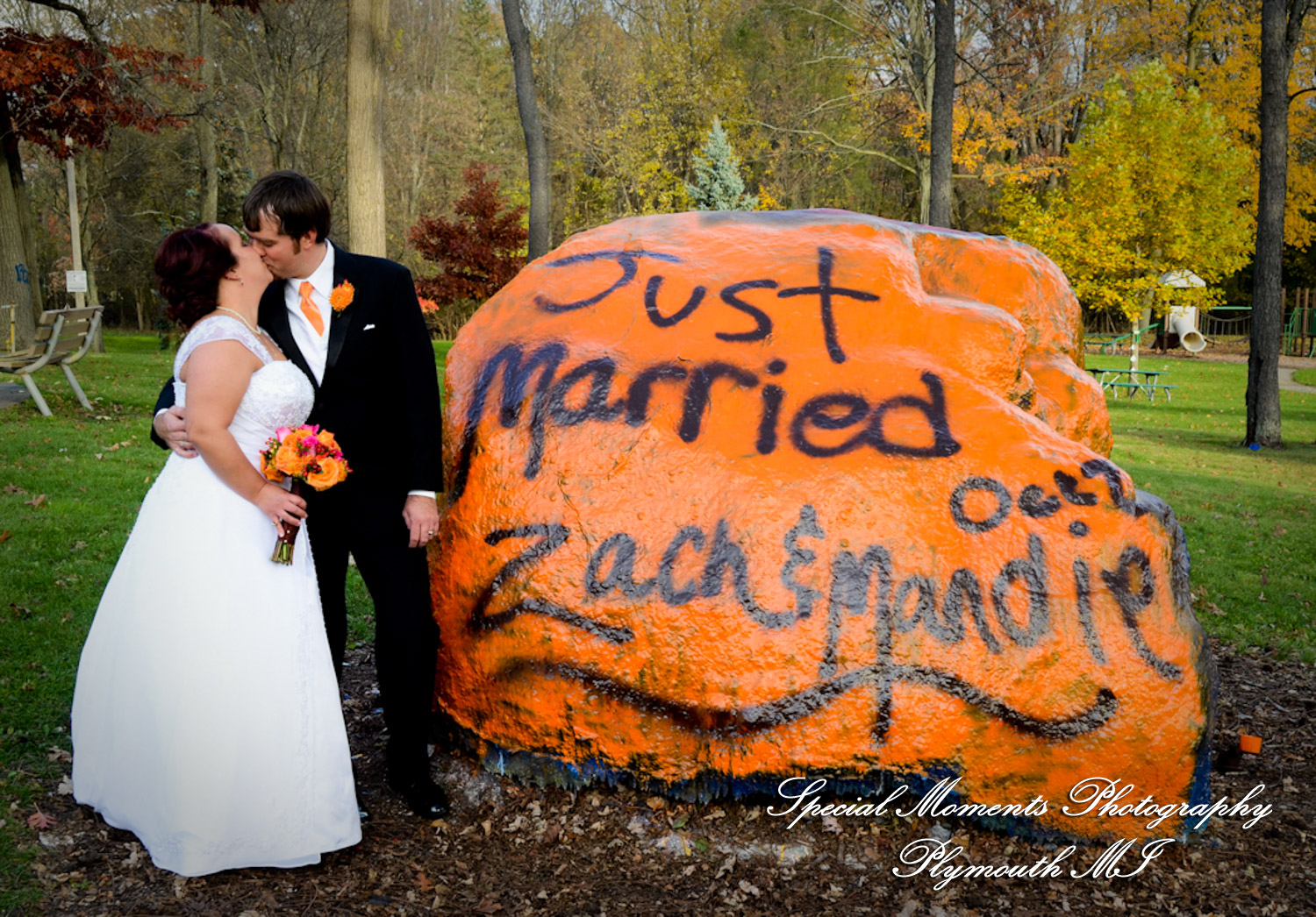 Mandie & Zachery at First United Methodist Church Chelsea MI wedding photography