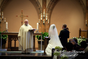 Lindsey & Jim at St. Ambrose Catholic Grosse Pointe Park MI wedding photograph