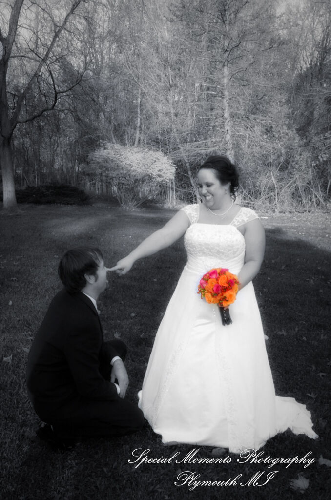 Mandie & Zachery at First United Methodist Church Chelsea MI wedding photography