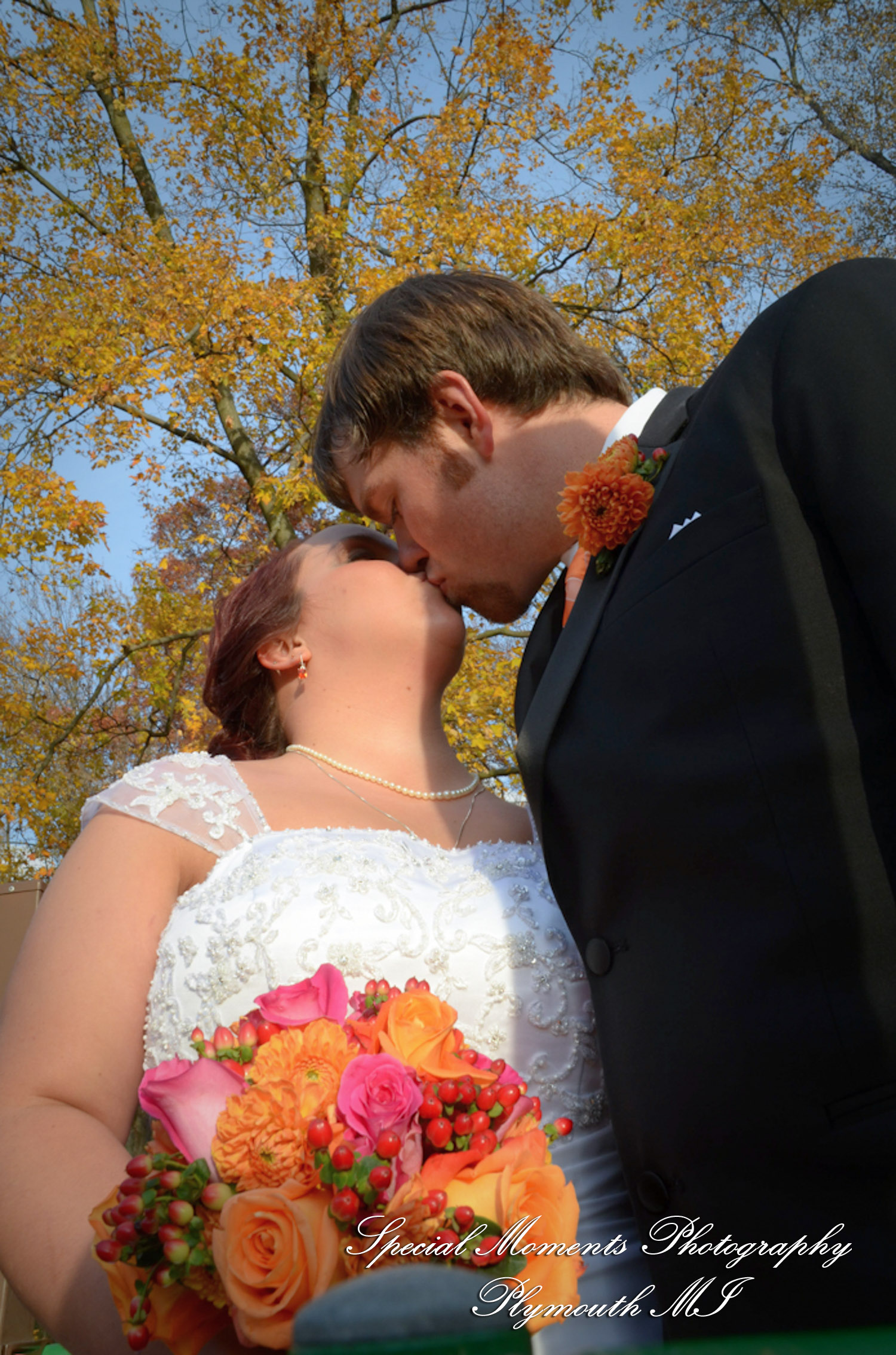 Mandie & Zachery at First United Methodist Church Chelsea MI wedding photography