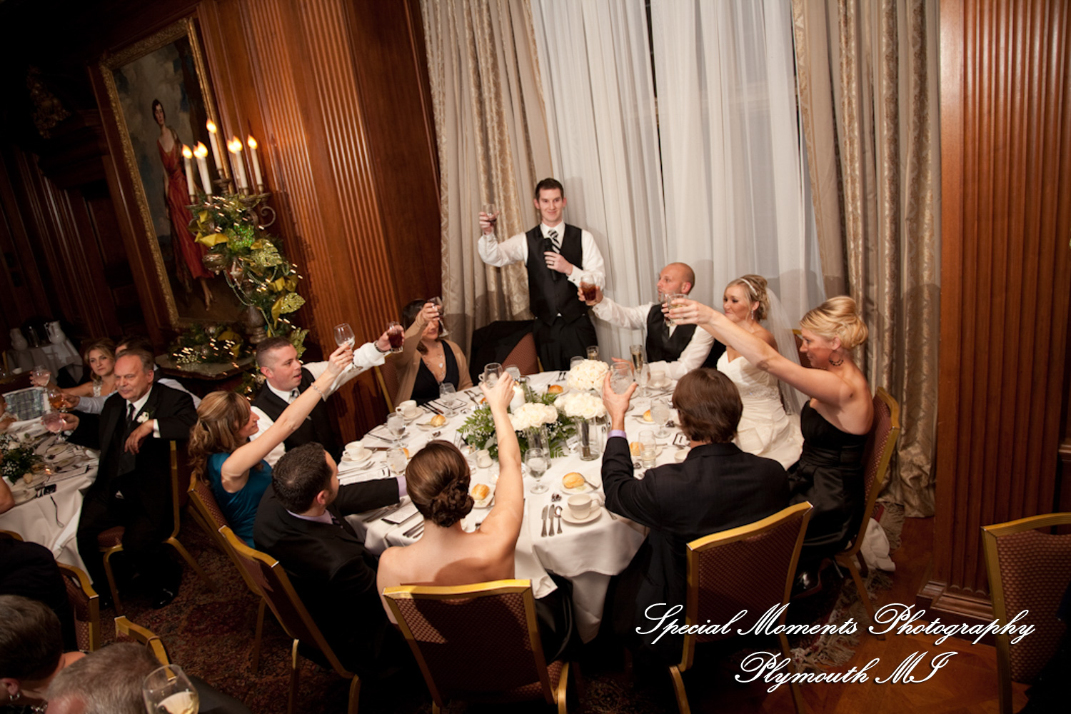 Lou & Brian at Meadow Brook Hall Rochester MI wedding photograph
