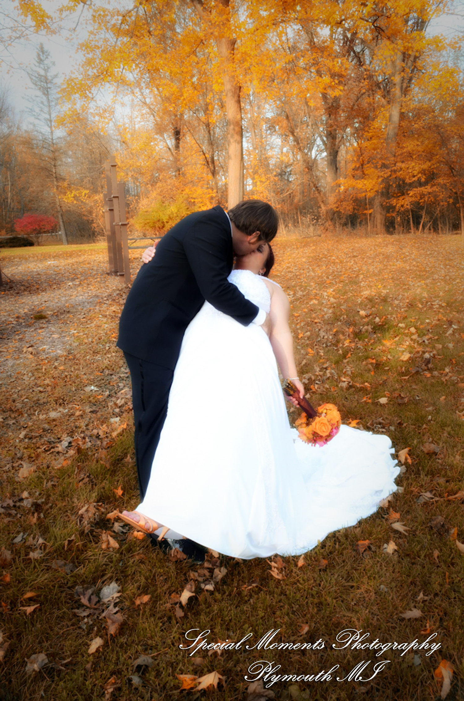 Mandie & Zachery at First United Methodist Church Chelsea MI wedding photography