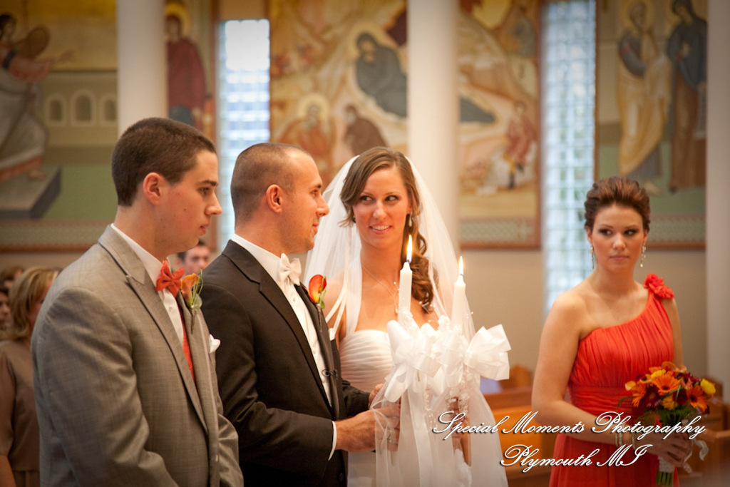 Dayna & Anthony at St. Nicholas Greek Orthodox Church Troy MI wedding photograph
