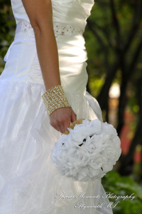 Stephanie & Josh at Mill Race Village Church Northville MI wedding photograph