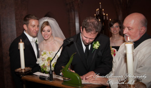 Lindsey & Jim at St. Ambrose Catholic Grosse Pointe Park MI wedding photograph